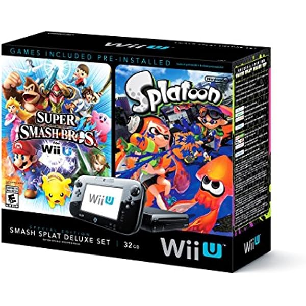 Amazon.com: Wii U Super Smash Bros and Splatoon Bundle Special